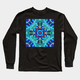 blue tube DNA Long Sleeve T-Shirt